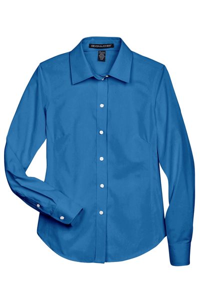 Devon & Jones Ladies' Crown Collection® Solid Oxford Woven Shirt