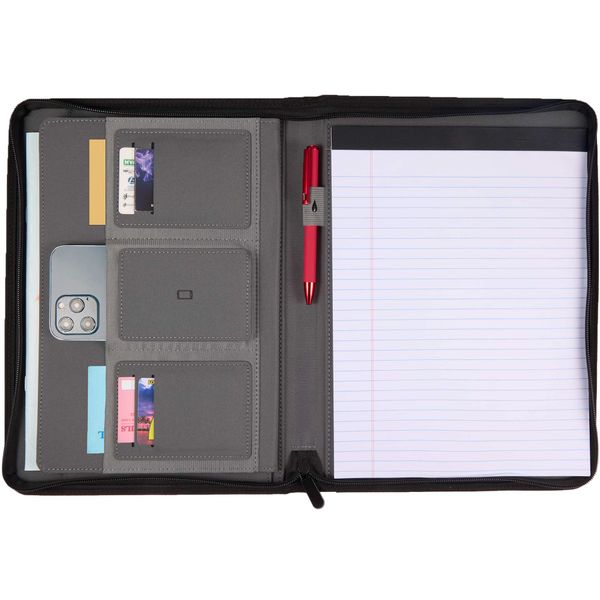 Puffer Zippered Padfolio with FSC© Recycled Paper