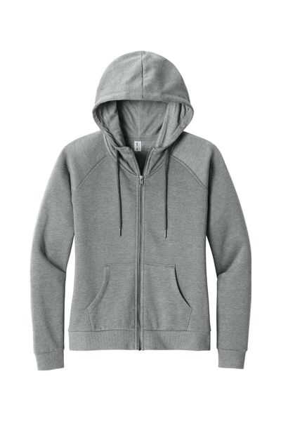Allmade Women's Organic CVC Fleece Full-Zip Hoodie