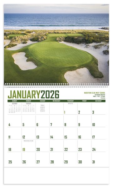 Triumph® Calendars Golf Calendar