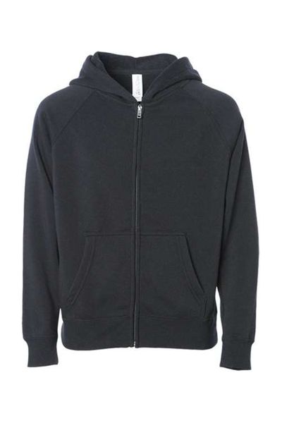Independent Trading Co. Toddler Lightweight Special Blend Raglan Zip Hood