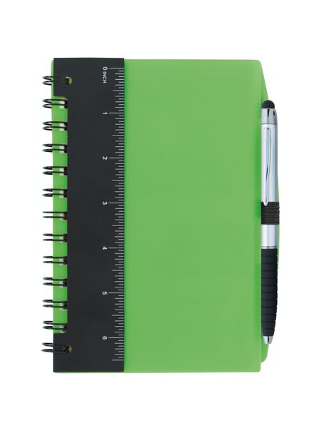 Good Value™ 5” x 7” Ruler Notebook with Flags and Stylus Pen