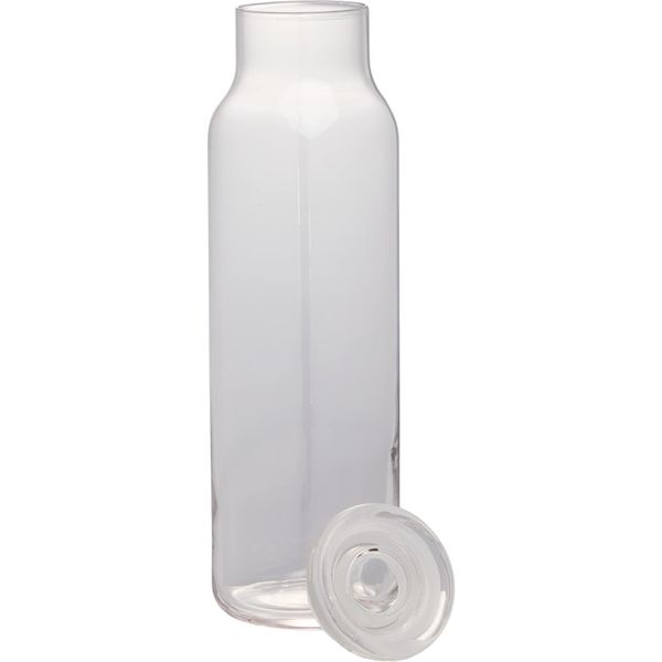 Glass Water Bottle w/ Lid 24 oz.