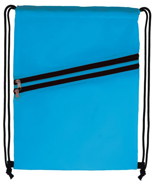 Good Value™ Neon Multi-Zippered Drawstring Backpack