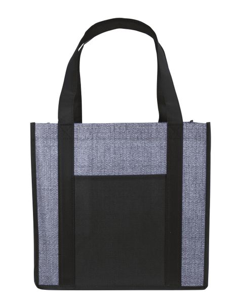 Good Value™ Laminated Heathered Non-Woven Grocery Tote