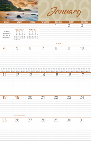 Triumph® Calendars Scenes of America Big Block Memo Calendar