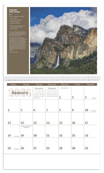 Triumph® Calendars America the Beautiful with Recipes Calendar