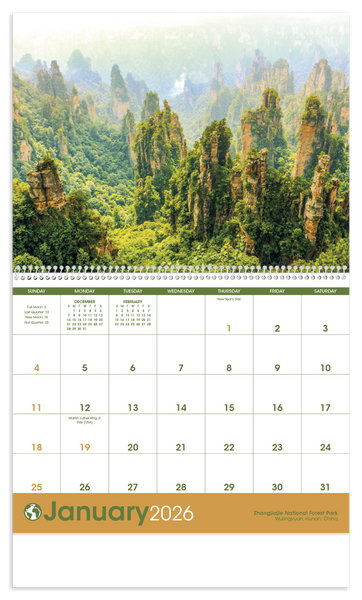 Triumph® Calendars World Scenic Calendar