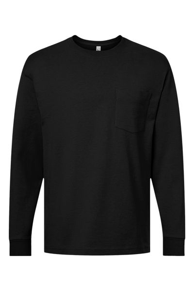 American Apparel Super Heavyweight Long Sleeve Pocket Tee