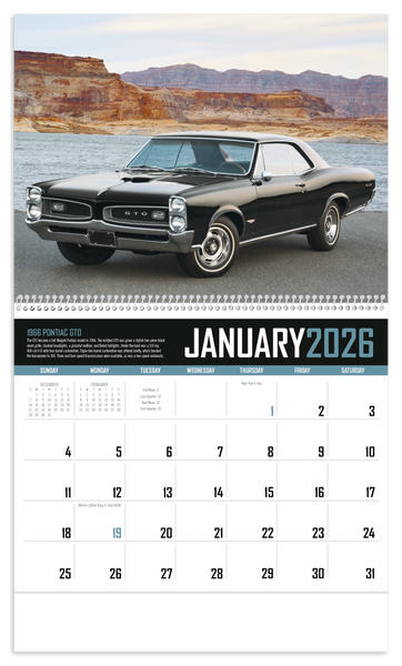 Triumph® Calendars Muscle Cars Calendar