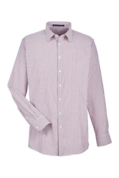 Devon & Jones CrownLux Performance Men's Micro Windowpane Shirt