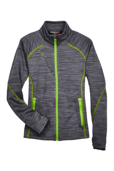 North End Ladies' Flux Mélange Bonded Fleece Jacket