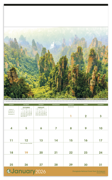 Triumph® Calendars World Scenic Calendar