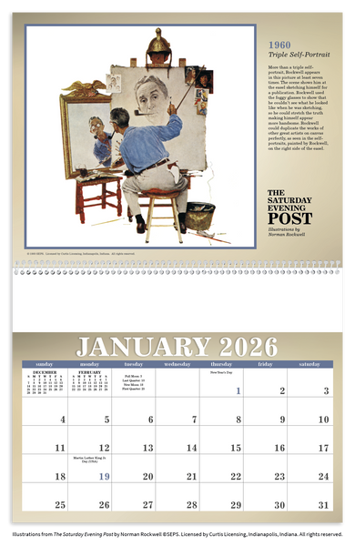 Triumph® Calendars The Saturday Evening Post Illustrations by Norman Rockwell Calendar