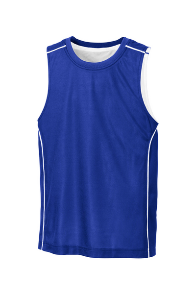 Sport-Tek Youth PosiCharge Mesh Reversible Sleeveless Tee