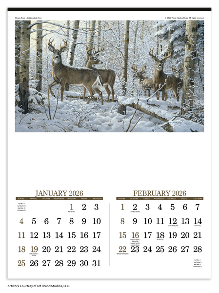 Triumph® Calendars Wildlife Art Calendar