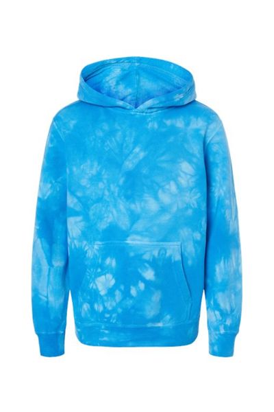 Independent Trading Co. Youth Midweight Tie-Dyed Hooded Sweatshirt