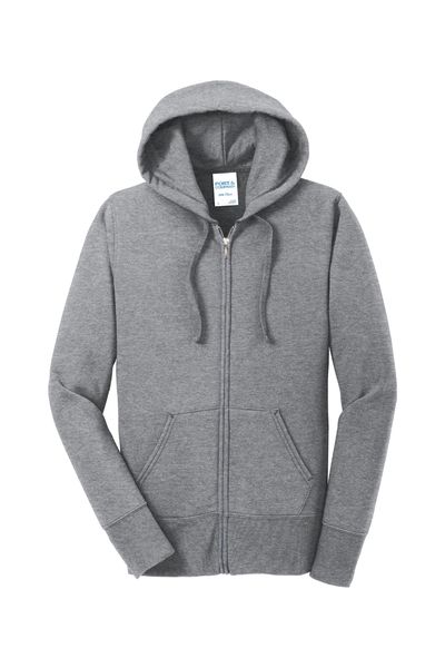 Port & Company Ladies Core Fleece Full-Zip Hooded Sweatshirt