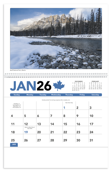 Triumph® Calendars Canadian Scenic Pocket Calendar