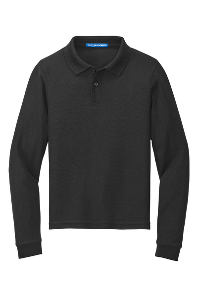 Port Authority Youth Long Sleeve Silk Touch Polo