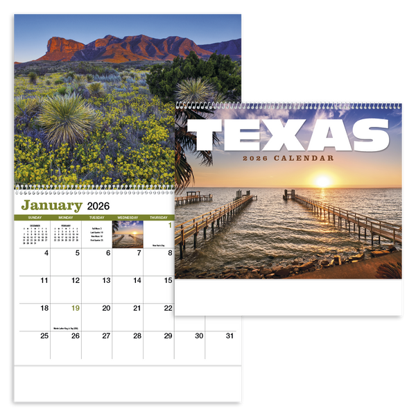 HotLine® Products Texas Appointment Calendar - Spiral