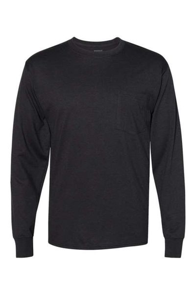 Hanes Workwear Long Sleeve Pocket T-Shirt