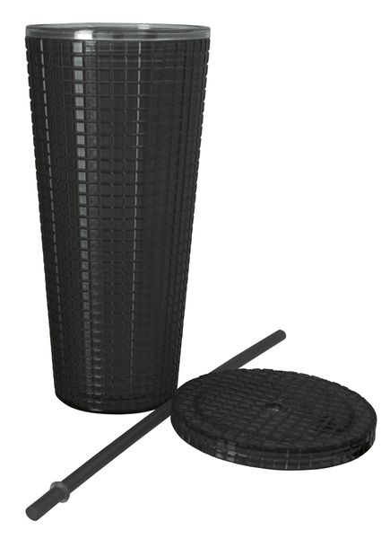 Good Value™ Square-Pattern Double-Wall Tumbler - 23 oz.