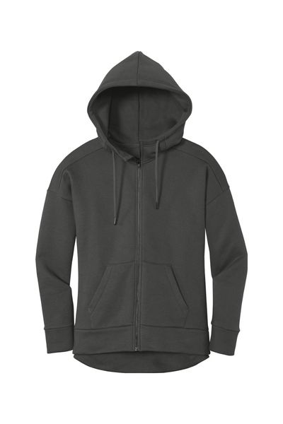 District Women's Perfect Weight Fleece Drop Shoulder Full-Zip Hoodie