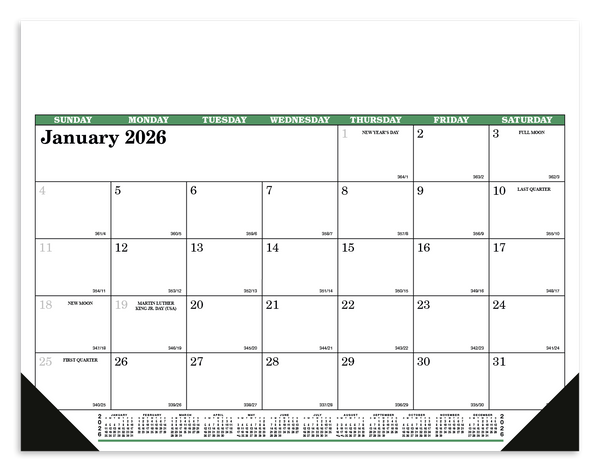 Skinner & Kennedy™ Desk Pad Calendar
