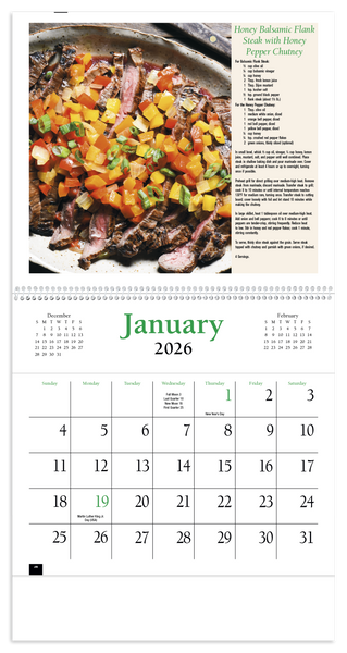 HotLine® Products Recipe Pocket Calendar