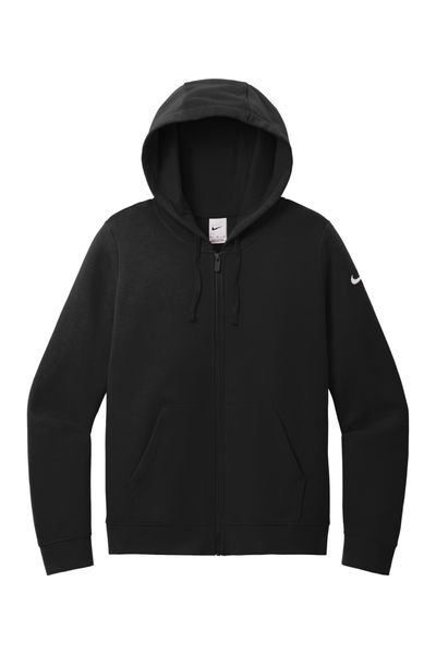 Nike Ladies Club Fleece Sleeve Swoosh Full-Zip Hoodie