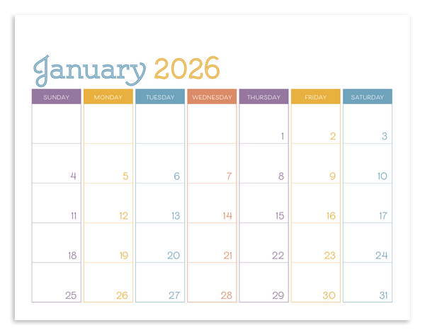 Triumph® Calendars Small Monthly Desk Pad - Colors