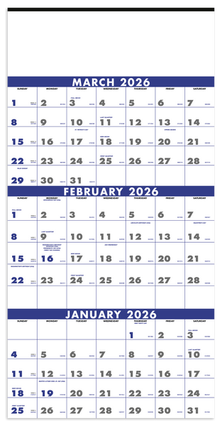 Triumph® Calendars 3-Month Planner (4-Sheet)