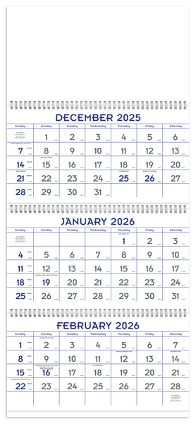 Triumph® Calendars Blue & Grey Commercial Planner