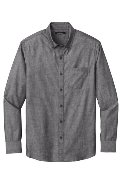 Port Authority Long Sleeve Chambray Easy Care Shirt