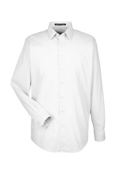 Devon & Jones Men's Crown Woven Collection Royal Dobby Shirt