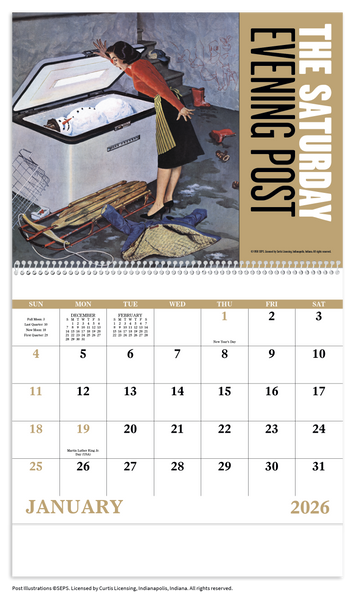 Good Value™ The Saturday Evening Post - Spiral Calendar