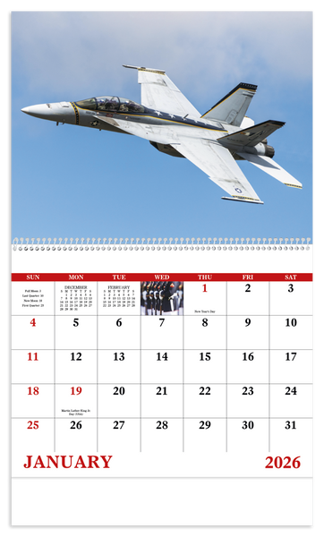 Good Value™ American Armed Forces - Spiral Calendar