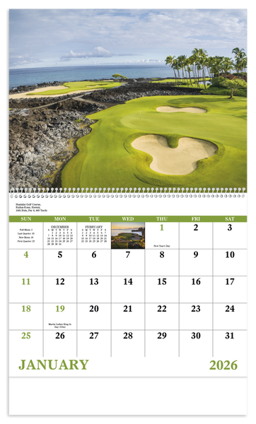 Good Value™ Fairways & Greens - Spiral Calendar