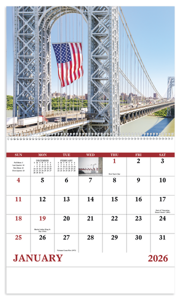 Good Value™ Celebrate America - Spiral Calendar