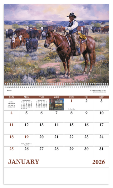 Good Value™ Western Frontier - Spiral Calendar