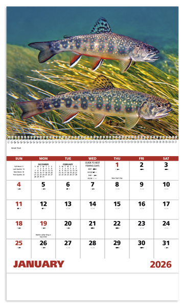 Good Value™ Fishing - Spiral Calendar