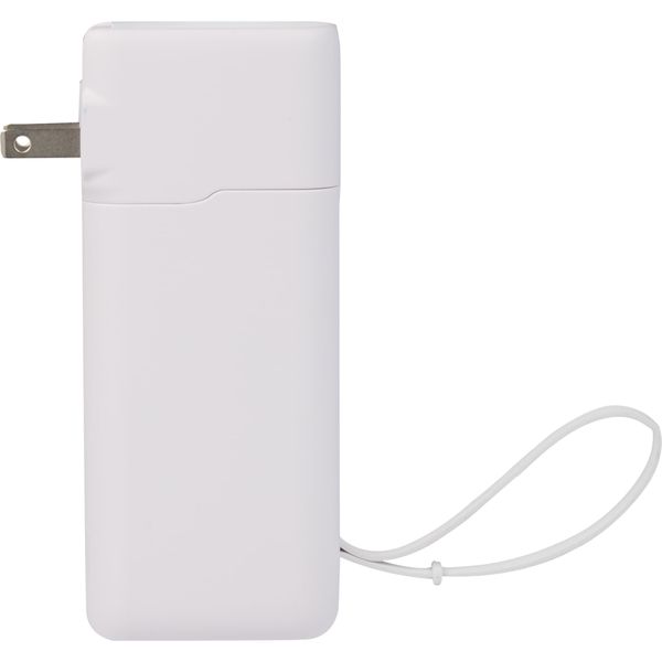 UL Listed 10,000 mAh 20W PD Power Bank with AC Plu