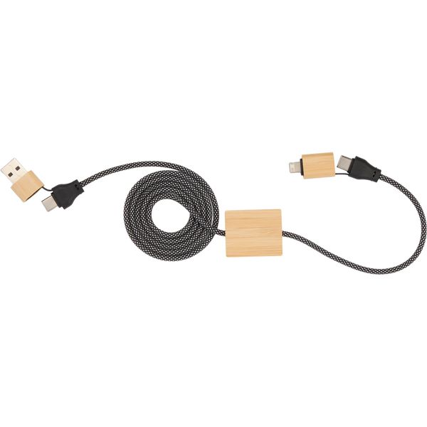 FSC® 100% Bamboo 5-in-1 100W Laptop Charging Cable