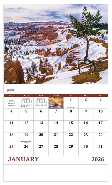 Good Value™ Landscapes of America - Stapled Calendar