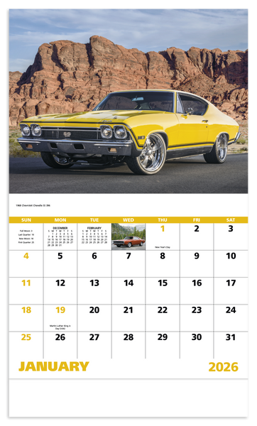 Good Value™ Muscle Thunder - Stapled Calendar
