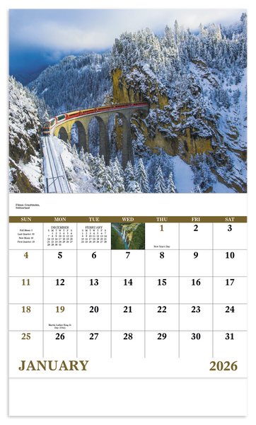 Good Value™ Glorious Getaways - Stapled Calendar