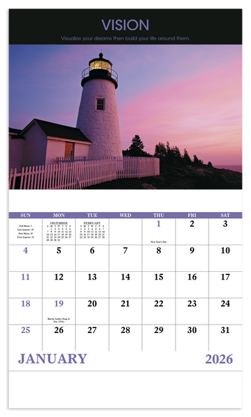 Good Value™ Motivations - Stapled Calendar