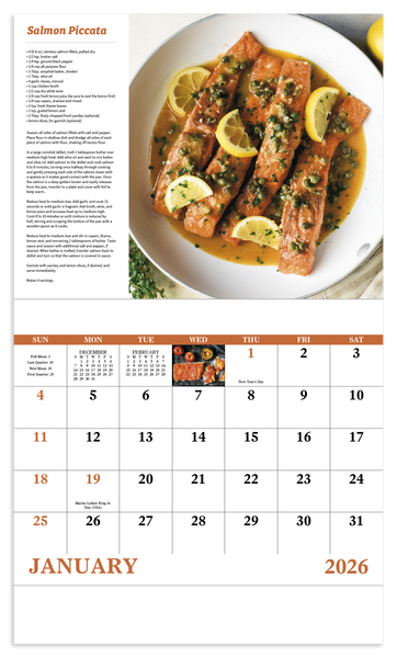 Good Value™ Delicious Dining - Stapled Calendar