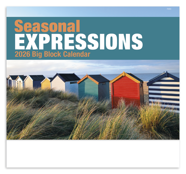 Good Value™ Seasonal Expressions Big Block - Stapled Calendar